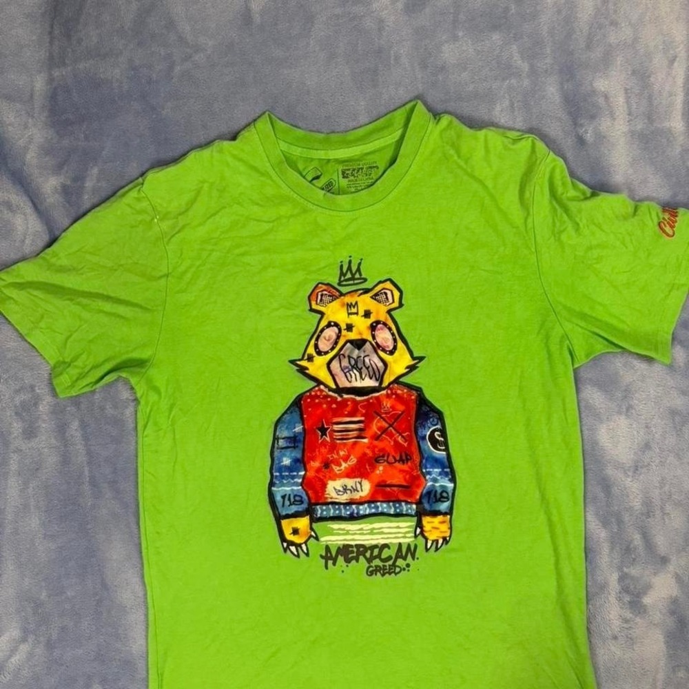 American greed Coca-Cola graphic tee with tiger‎ design men size 2xl
